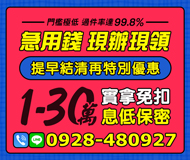 「彰化借款」實拿免扣 息低保密 | 1~30萬 急用錢現辦現領提早結清再特別優惠