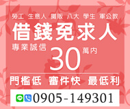 「台中借款」借錢免求人 門檻低審核快最低利 | 30萬內 專業誠信